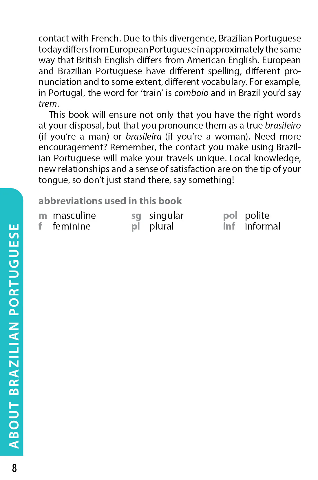 Brazilian Portuguese Phrasebook & Dictionary - Book - Image 4