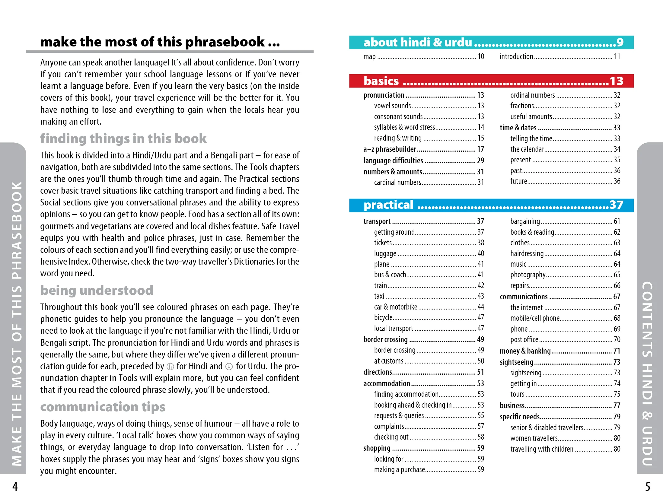 Hindi, Urdu & Bengali Phrasebook & Dictionary - Book - Image 2