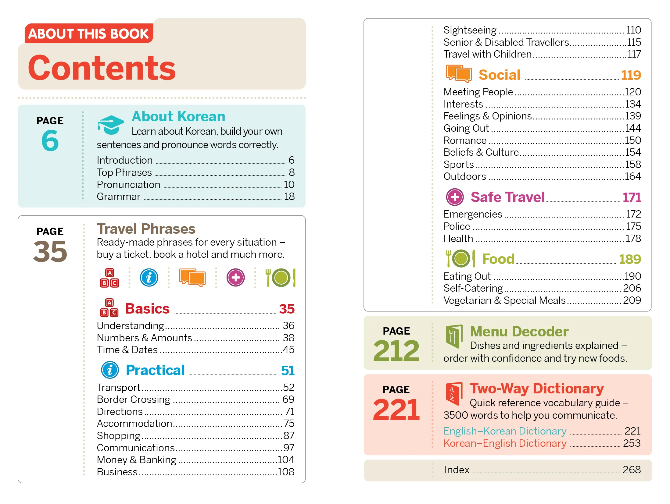 Korean Phrasebook & Dictionary - Book + eBook - Image 2