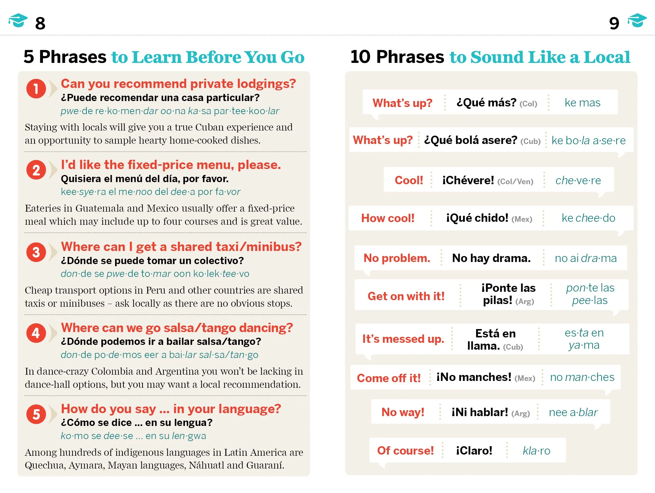 Latin American Spanish Phrasebook & Dictionary - Book + eBook - Image 5