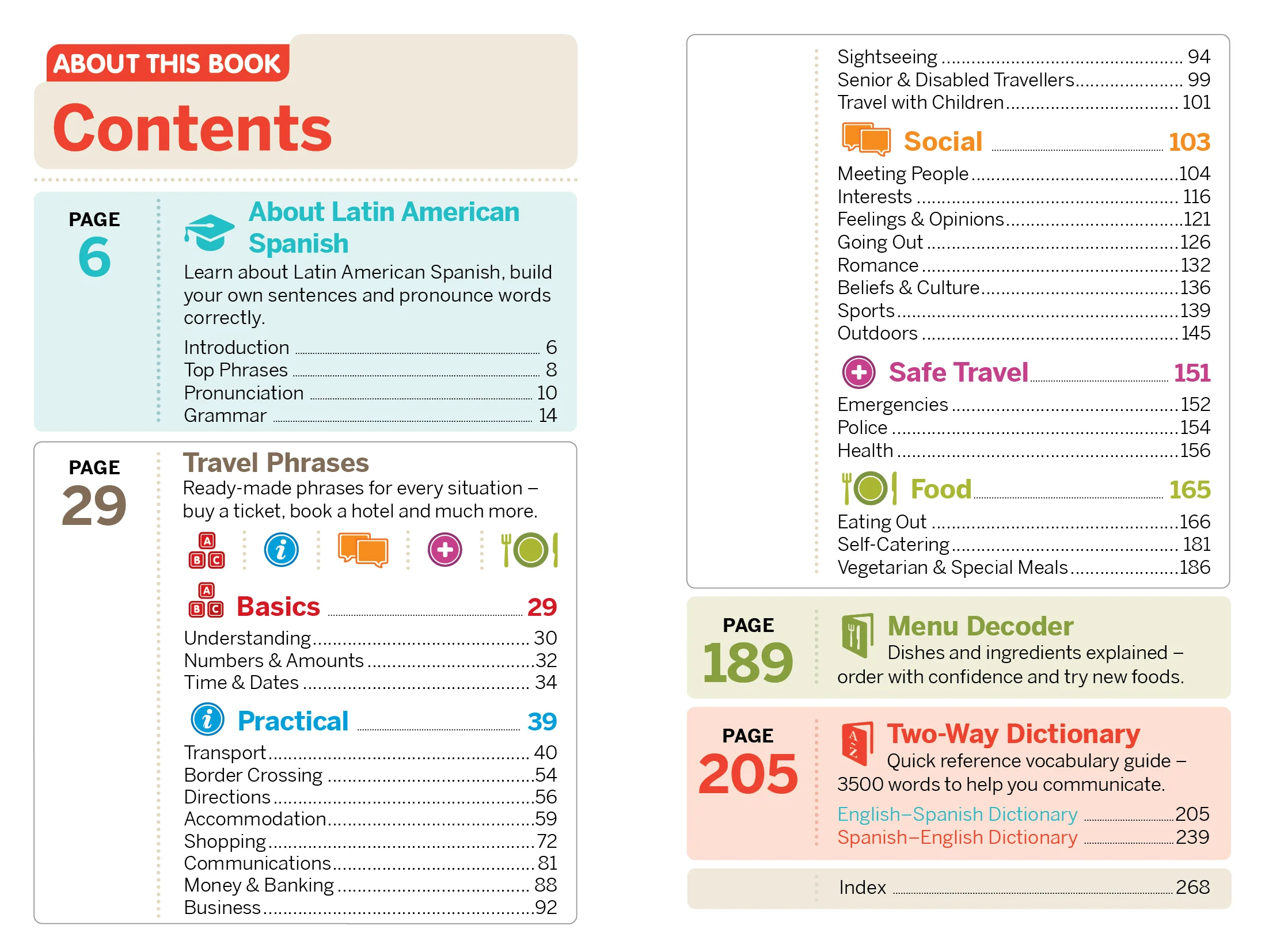 Latin American Spanish Phrasebook & Dictionary - Image 3