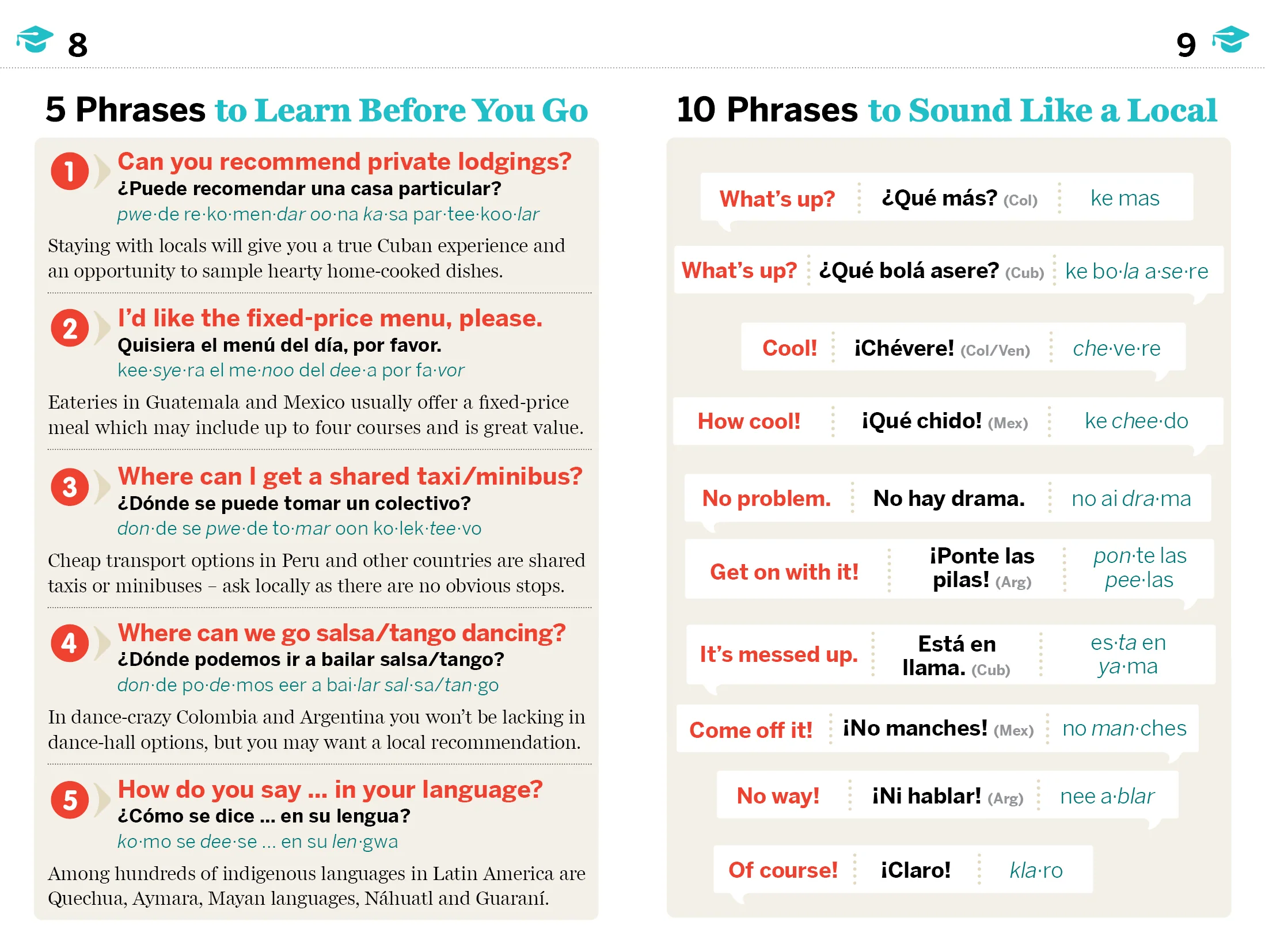 Latin American Spanish Phrasebook & Dictionary - Image 5