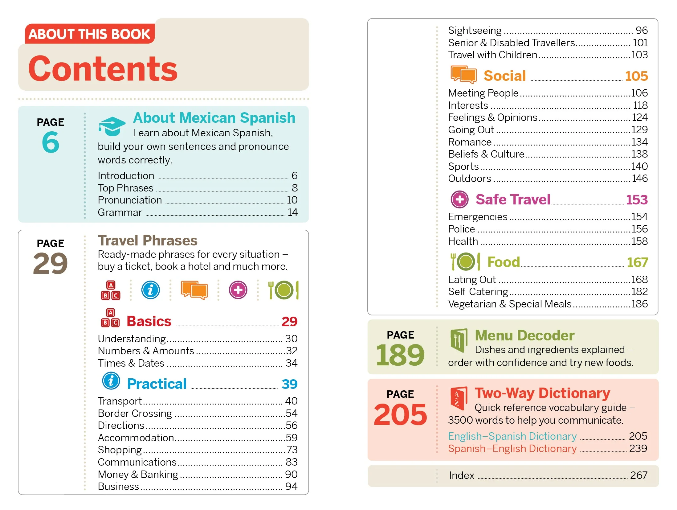 Mexican Spanish Phrasebook & Dictionary - Book + eBook - Image 3