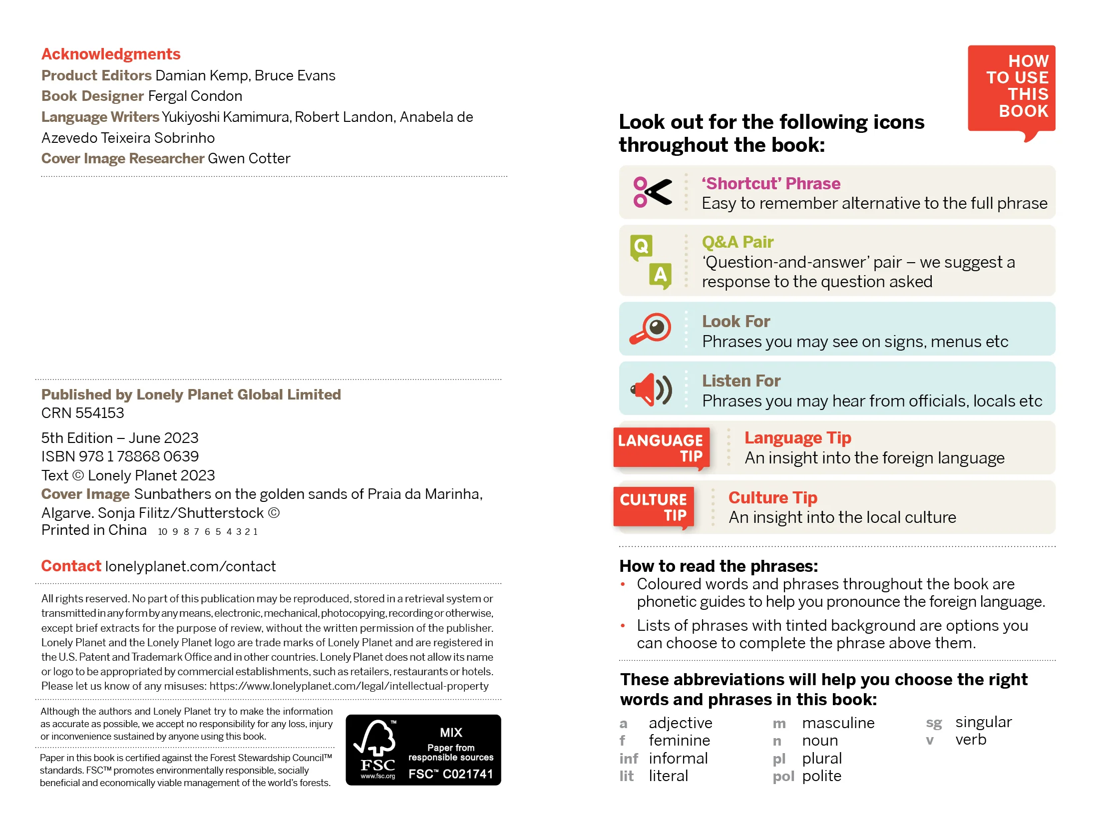 Portuguese Phrasebook & Dictionary - Book - Image 2
